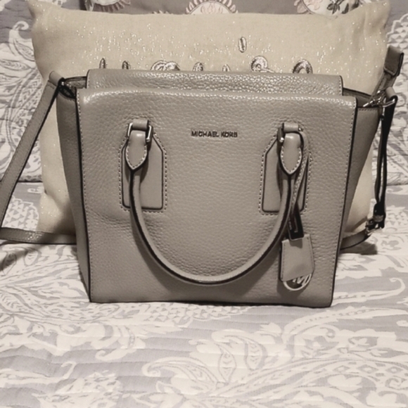 Michael Kors Gray Satchel Bag - Picture 3 of 11